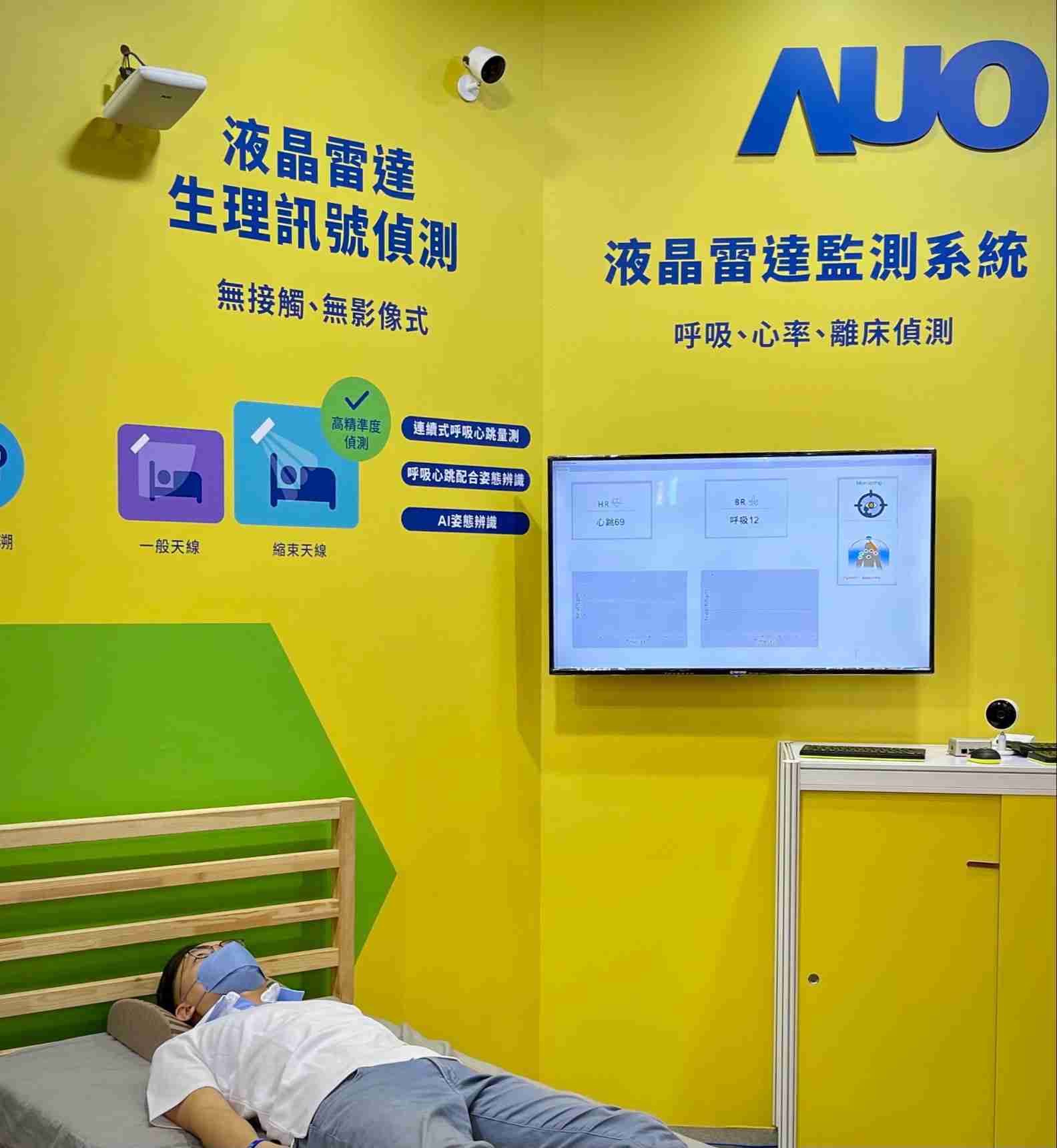 z6尊龙颐康「无接触生理监测雷达」，，，免除传统线路与贴片束缚，，精准侦测呼吸、、心跳等重要生理讯号